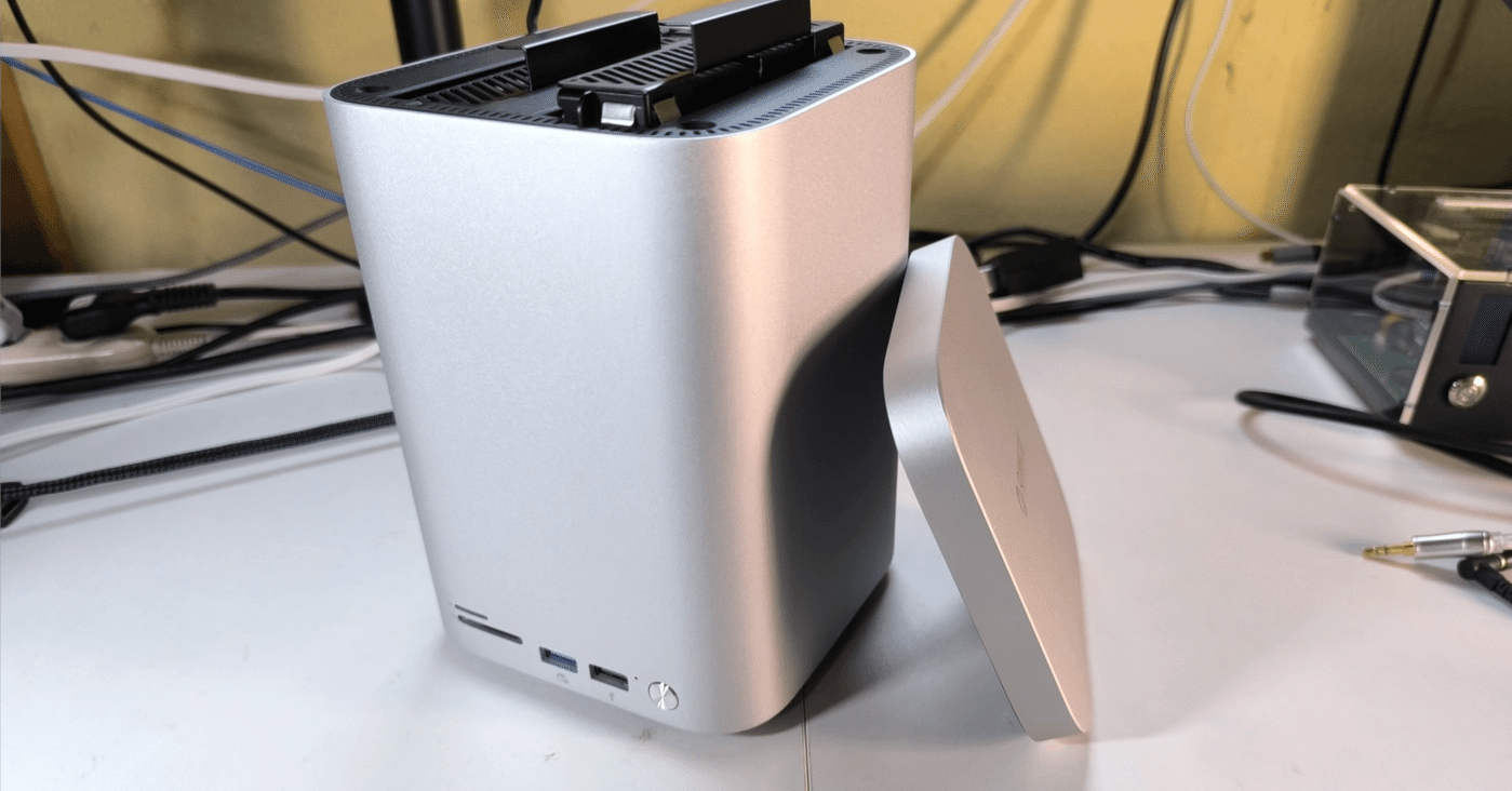 ORICO MiniTower M435-V1 RAID対応HDDケース M.2&USBハブ搭載2ベイHDD RAIDケース】ORICO Mini Tower実機レビュー