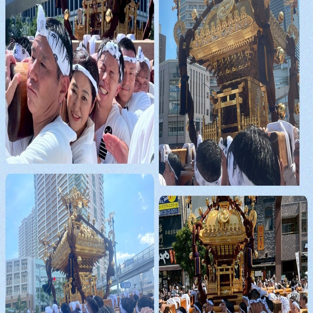 富岡八幡宮例大祭2025 二ノ宮神輿と豊洲町内神輿に参加しました