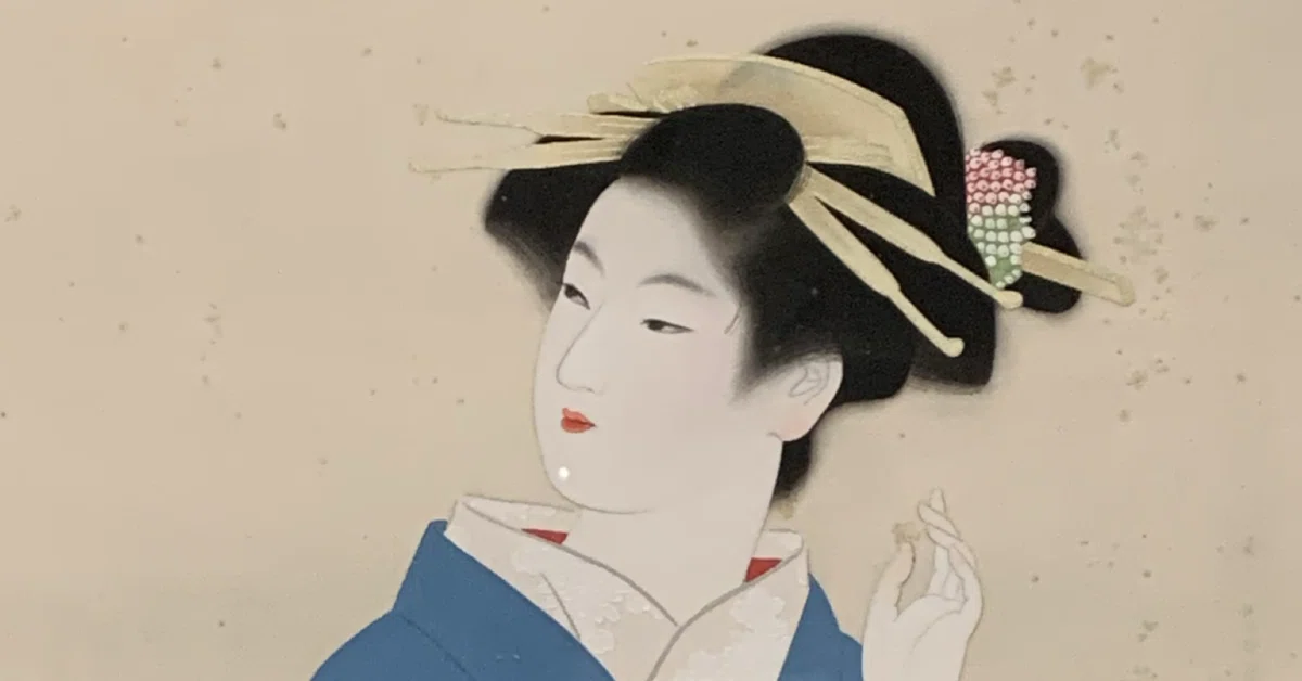 上村松園が描くこんもり髪を触ってみたい【山種美術館】【日本画