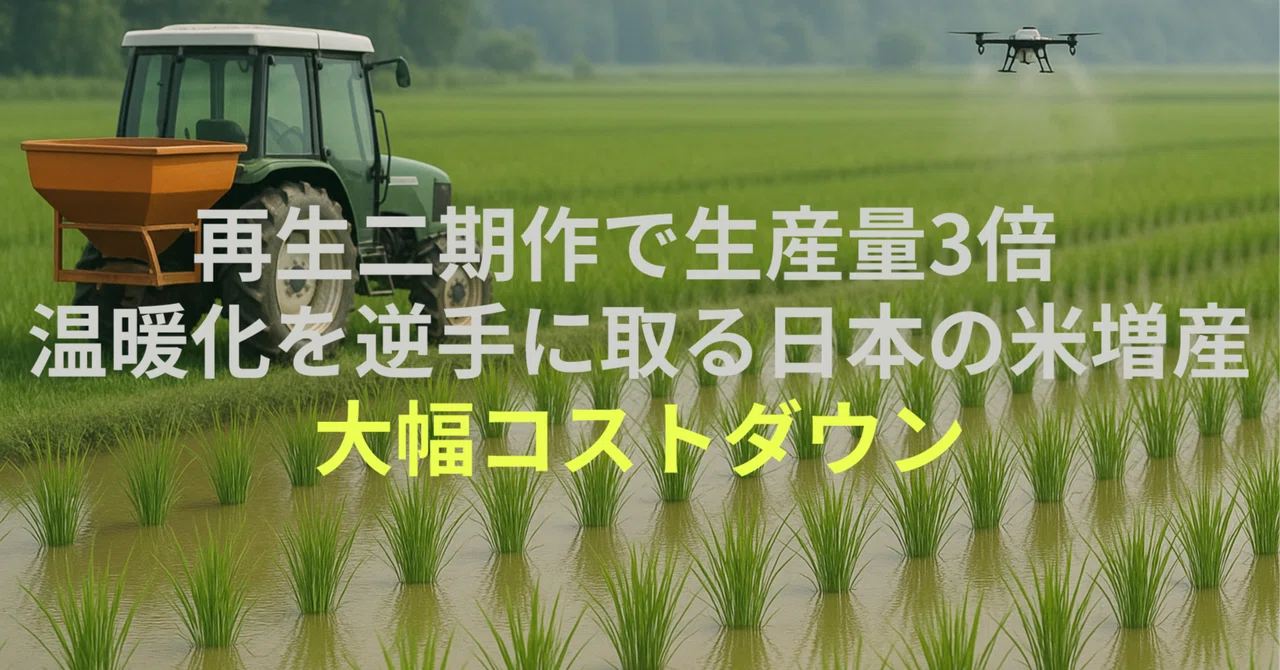 Japan's Rice Production Increase by Turning Global Warming to Its ...