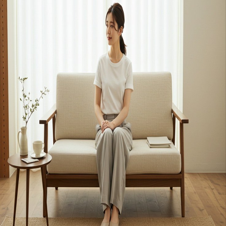 無印１人掛けソファー美品 無印良品】一人掛けソファを語る。人生の余白を大切にする50代へ