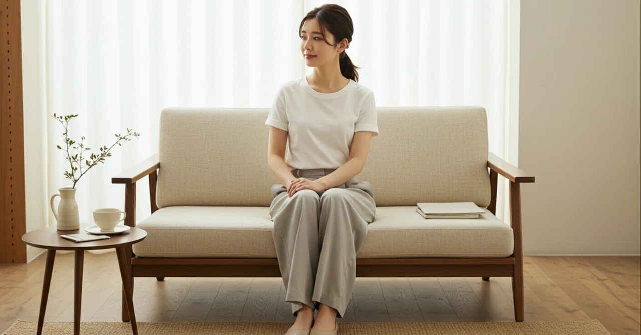 無印良品】一人掛けソファを語る。人生の余白を大切にする50代へ