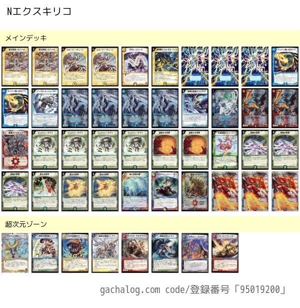 あの頃のデュエマ デッキリスト 丁寧 Note あの頃のデュエマ デッキリスト 丁寧 Note