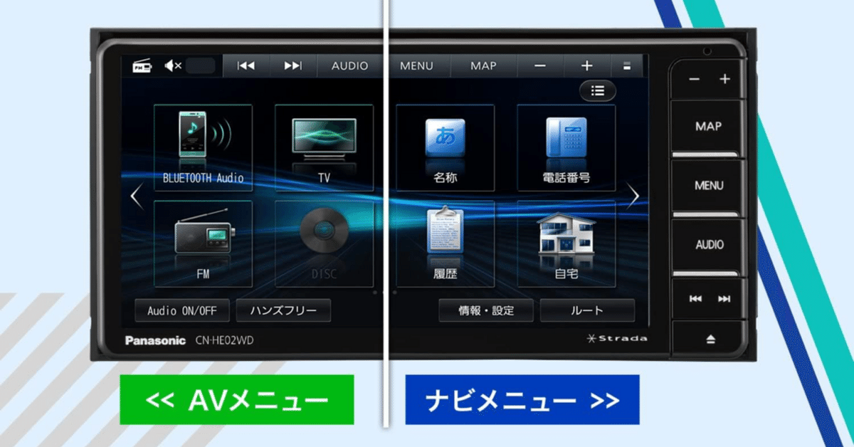 高画質×高機能】Panasonic ストラーダ CN-HE02WD｜フルセグ
