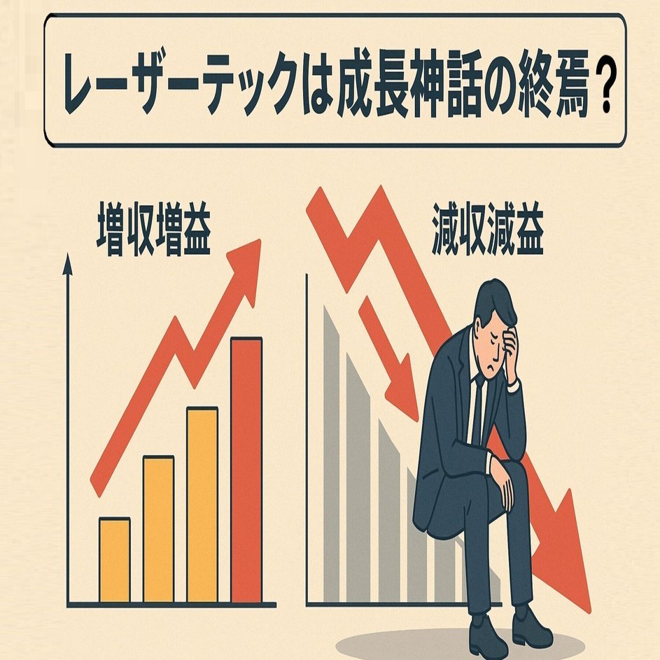 レーザーテックの半値以下の株価暴落！成長神話の終焉か、それでも未来