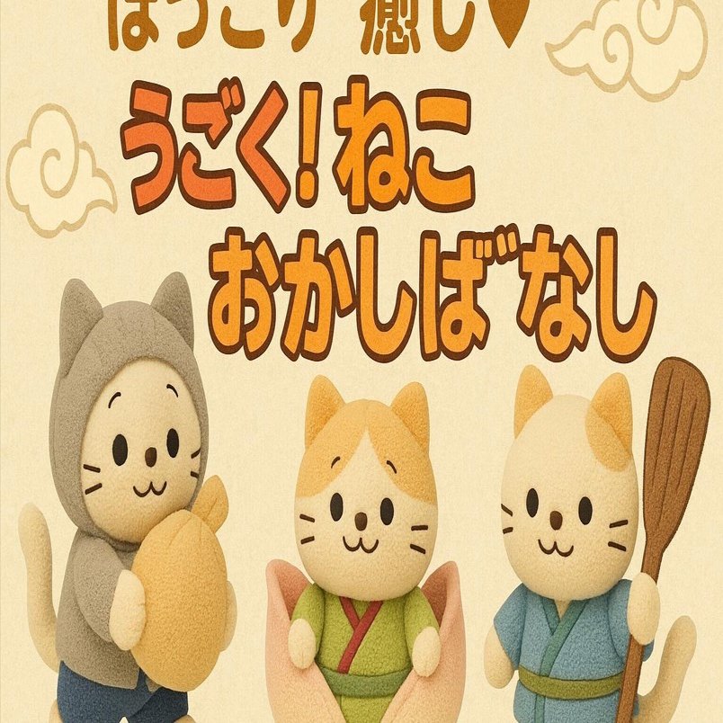 ほっこり癒し♡『うごく！ねこむかしばなし』で楽しむ懐かしの物語