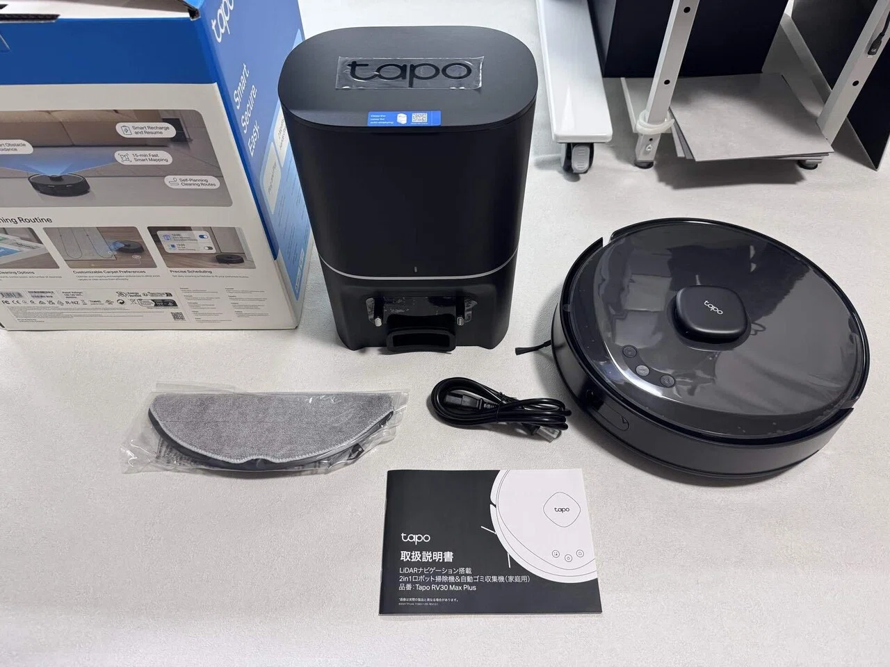 Tapo RV30 Max Plus】2ヶ月ほったらかし自動でお掃除！LiDAR×自動ゴミ