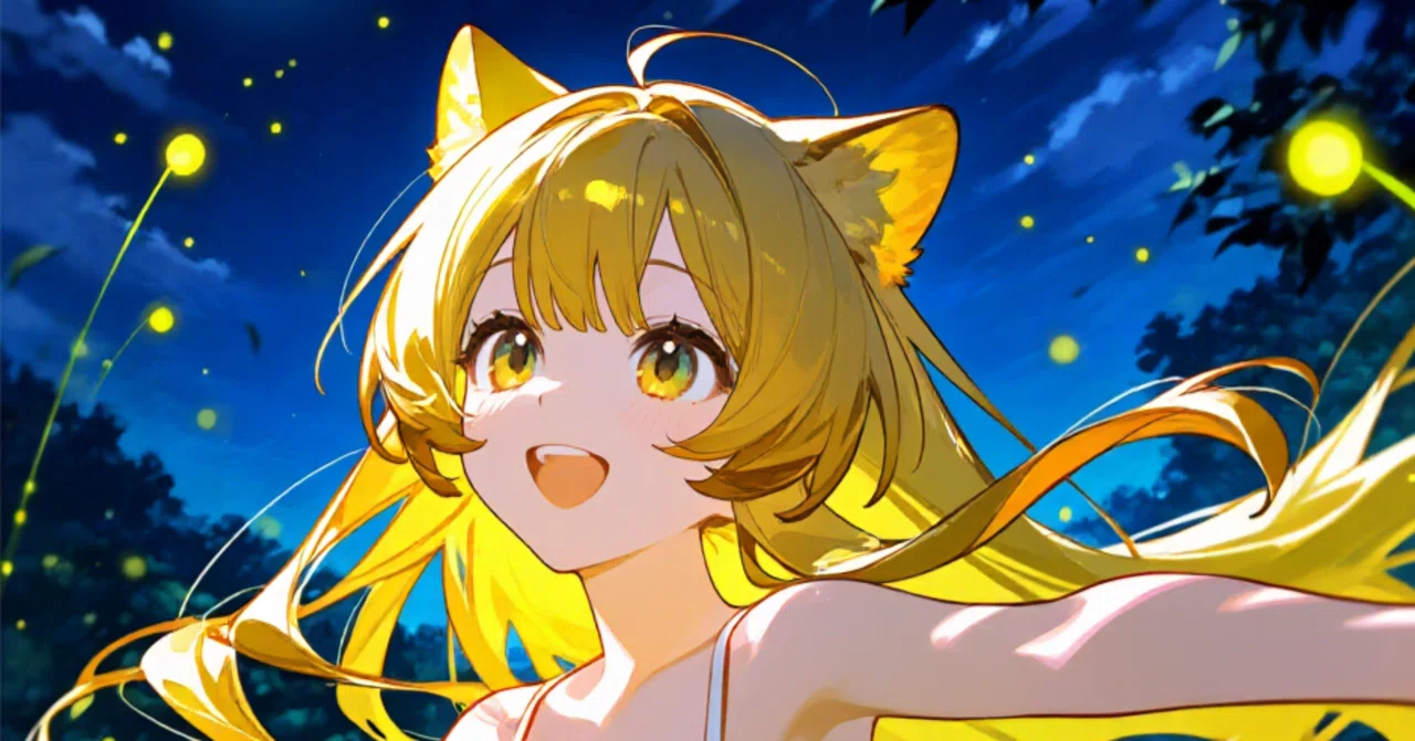 蛍ときんいろ少女｜AIイラスト｜めいのは✨️AIといっしょに創る