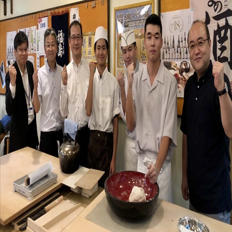 Aizu Agriculture and Forestry High School Soba Noodle Making