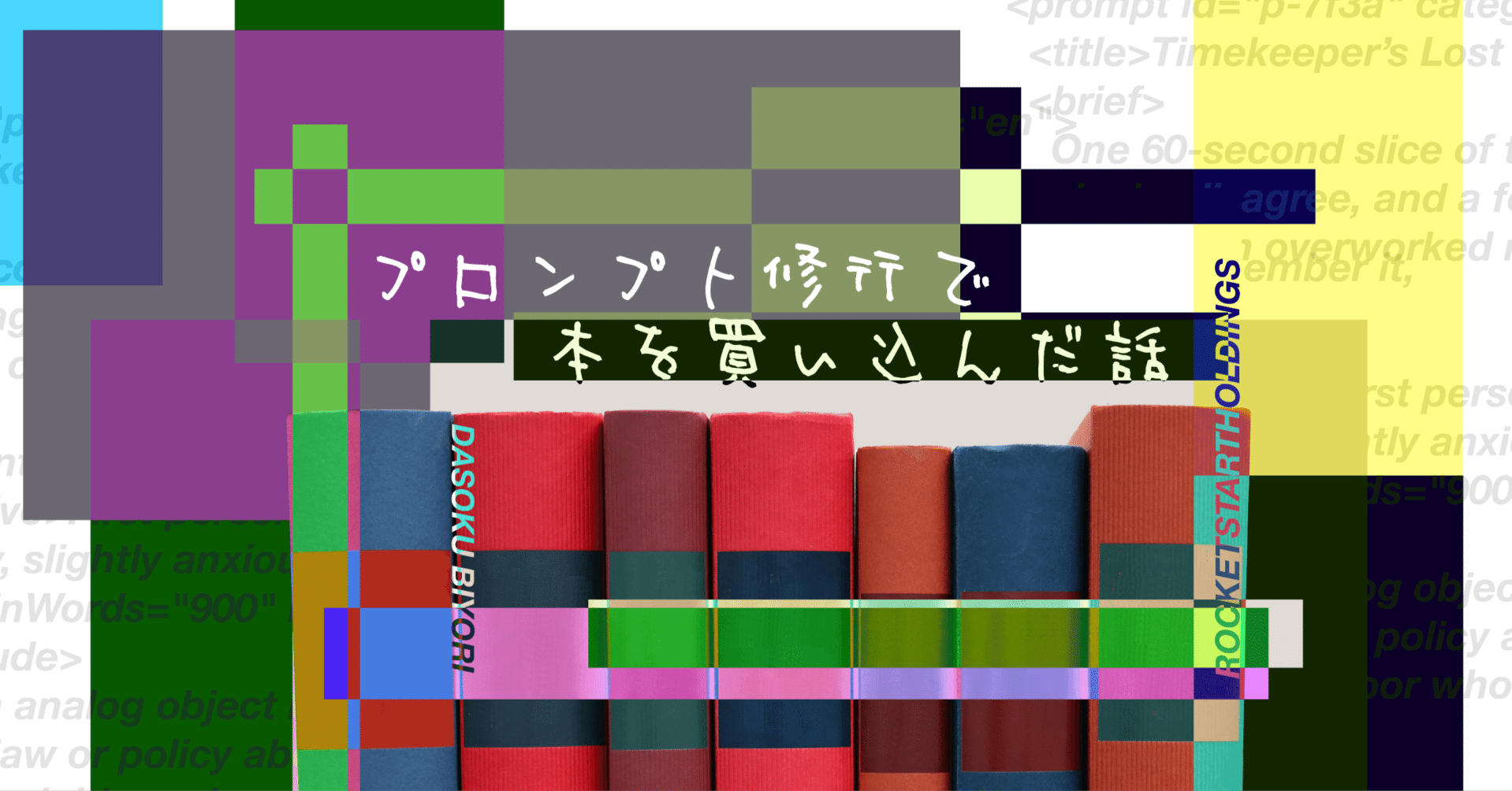 プロンプト修行で本を買い込んだ話｜株式会社ロケットスタート