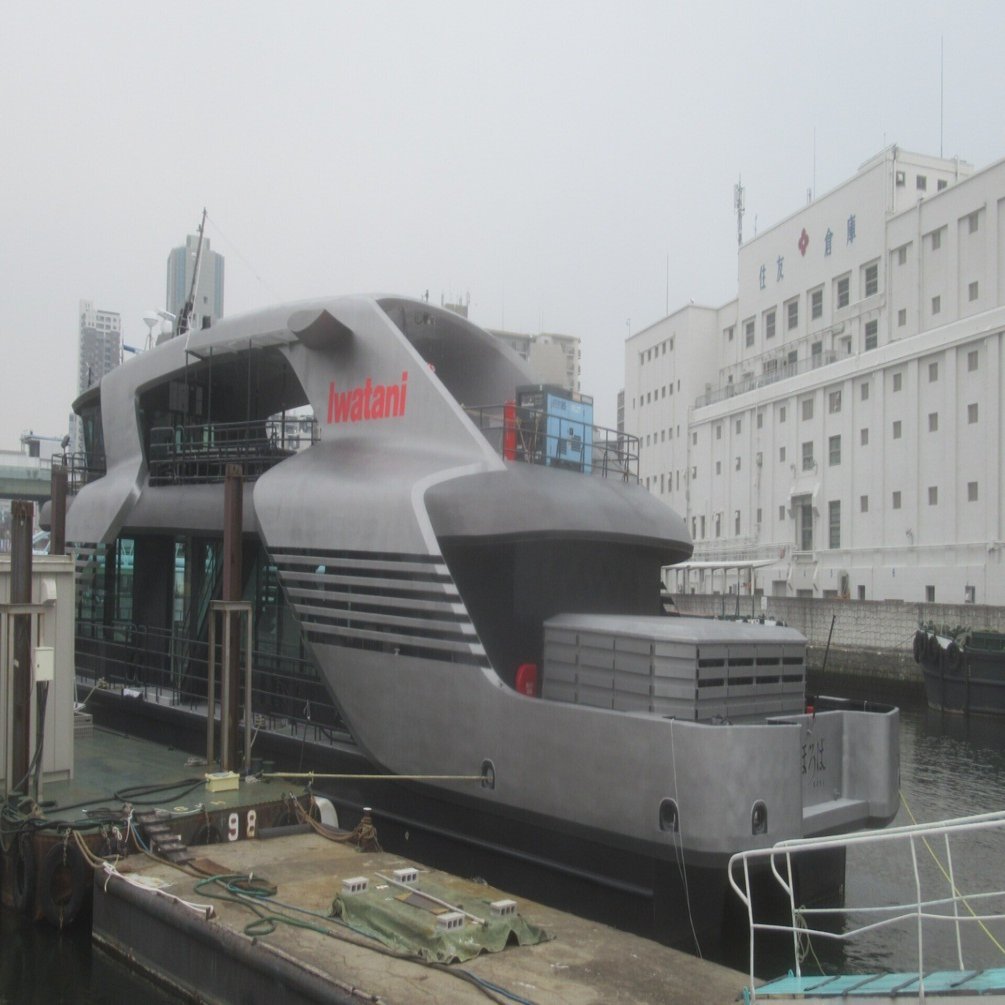 中之島GATEサウスピア】水素燃料電池船「まほろば」はついに発着できず