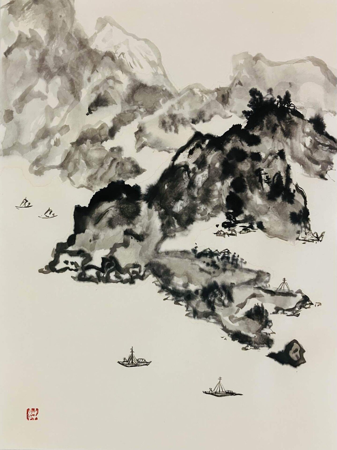 山水図｜西川明美