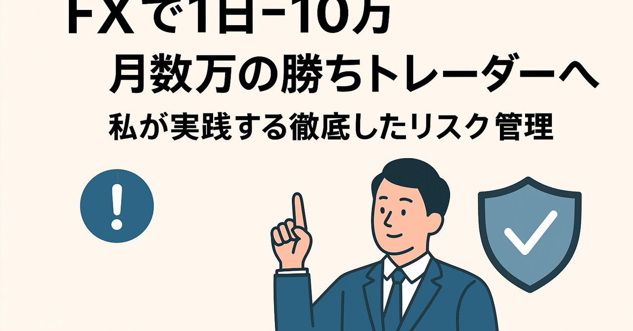 FXで1日-10万→月数万の勝ちトレーダーへ私が実践する徹底したリスク管理｜ash