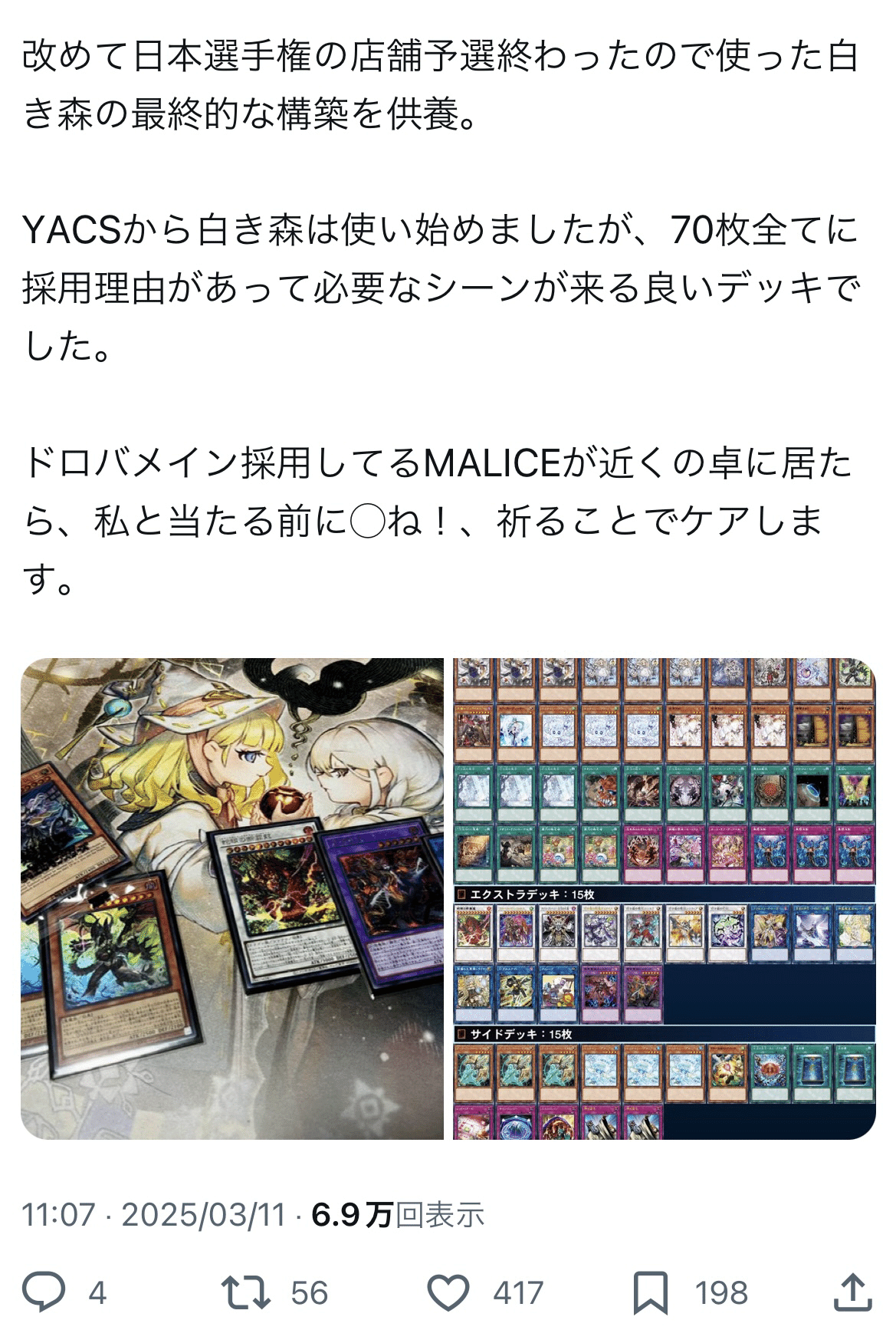フォロワー様5%オフ❗️ 大会構築　白き森デッキ　純構築　① ALIN発売後の白き森(全文無料)｜かいこま