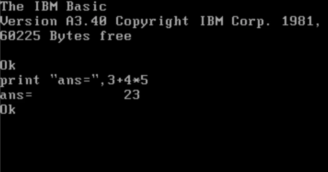 IBM DOSのBASICA.COMをPC/AT互換機で動かす。｜madeli