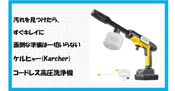 ケルヒャー　OC 5 Handy コードレス　高圧洗浄機　 　未使用 ケルヒャー コードレス高圧洗浄機 OC 5 Handy CB USB充電式