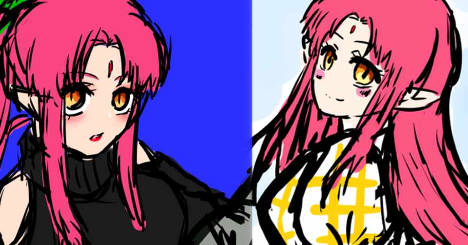 イラスト ニチアサ同時視聴に寝坊しないように徹夜で絵を描いてた吸血鬼vtuber ルル ルチカ Vtuber Note