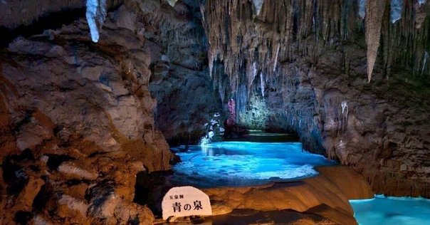 入手困難　乳白色の鍾乳石　青メノウ台付　　岡山県新見市産 岡山県新見市 満奇洞｜クマ子と旅