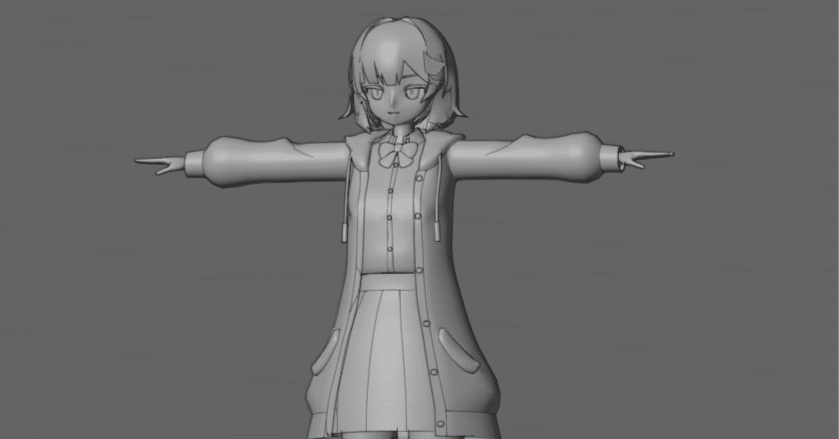 Blenderでアニメ絵キャラクターを作ろう！モデリングの巻をやってみて