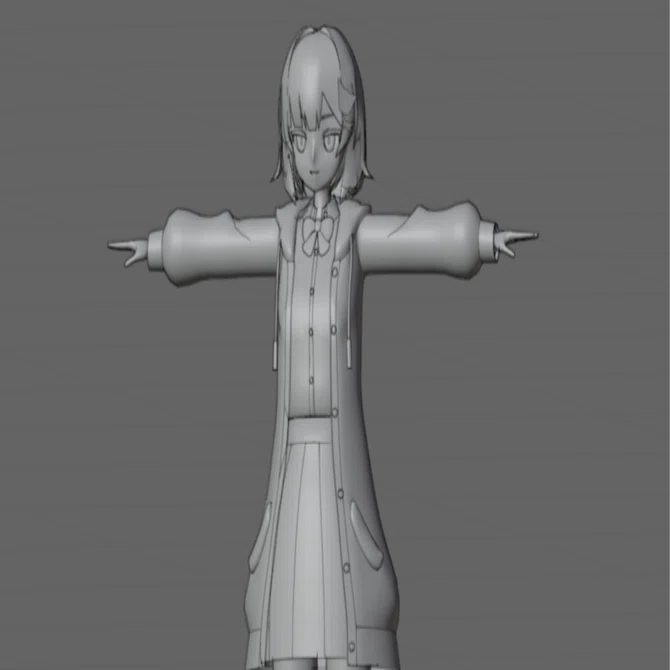 Blenderでアニメ絵キャラクターを作ろう！ Blenderでアニメ絵キャラクターを作ろう！モデリングの巻をやってみて