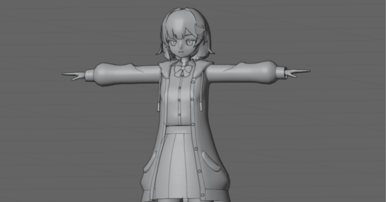 Blenderでアニメ絵キャラクターを作ろう！モデリングの巻をやってみて