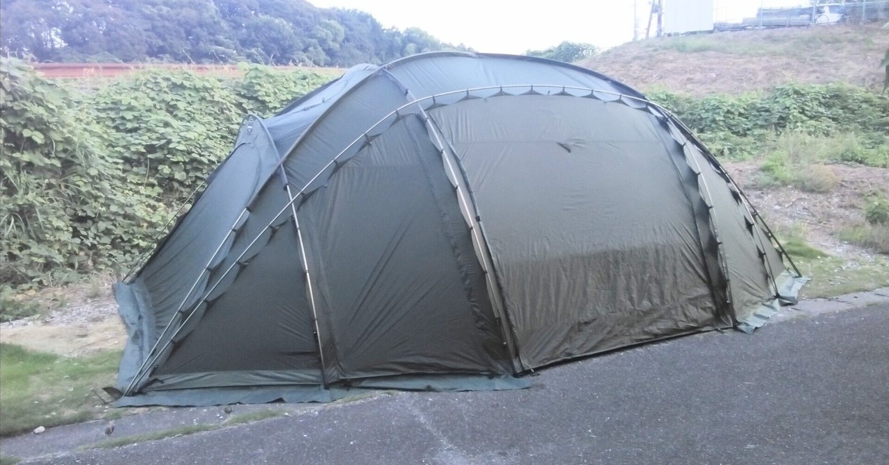 ステゴドームシェルター試し張り｜尾上祐一郎(テントバカ)