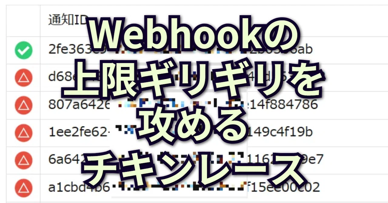 kintone] Webhookの上限値ギリギリを攻めるチキンレース｜M橋D輔