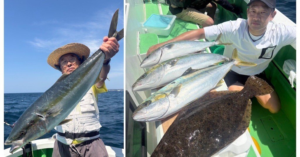 剣崎沖、今が旬！泳がせ釣りでヒラマサ・ワラサ・ヒラメが釣れる