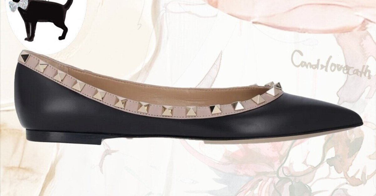 VALENTINO ブラック バレエシューズ VALENTINO ヴァレンティノ バレエシューズ 4W2S0HB6 SWH