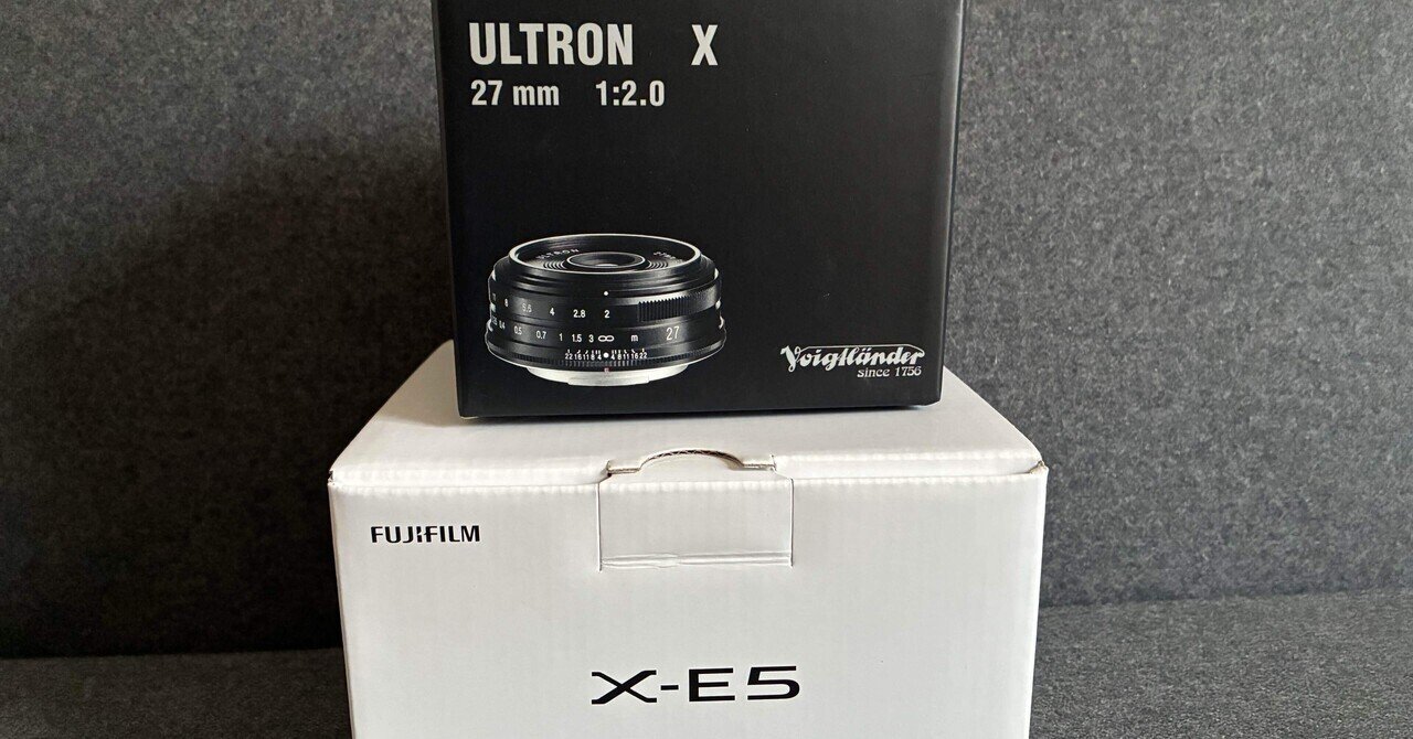 カメラ】番外編 | Fujifilm X-E5とVoigtlander Ultron 27mm XMountを