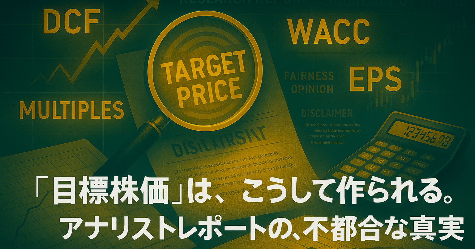 目標株価」は、こうして作られる。アナリストレポートの、不都合な真実｜日本個別株デューデリジェンスセンター