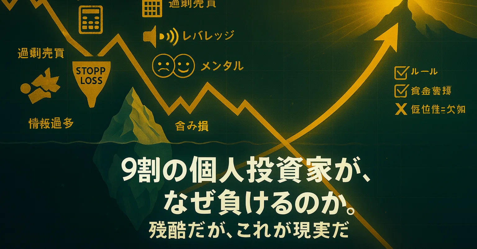 9割の個人投資家が、なぜ負けるのか。残酷だが、これが現実だ｜日本