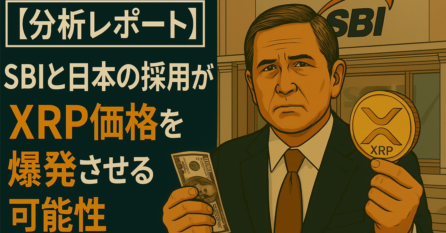 分析レポート】SBIと日本の採用がXRP価格を爆発させる可能性｜光本貴一｜XRP / Ripple