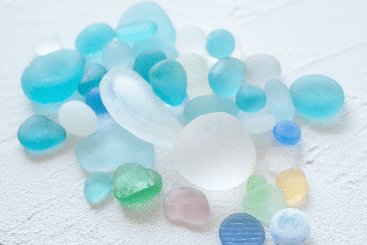 海を感じる硝子のツリー シーグラス雑貨 海を感じる硝子のツリー