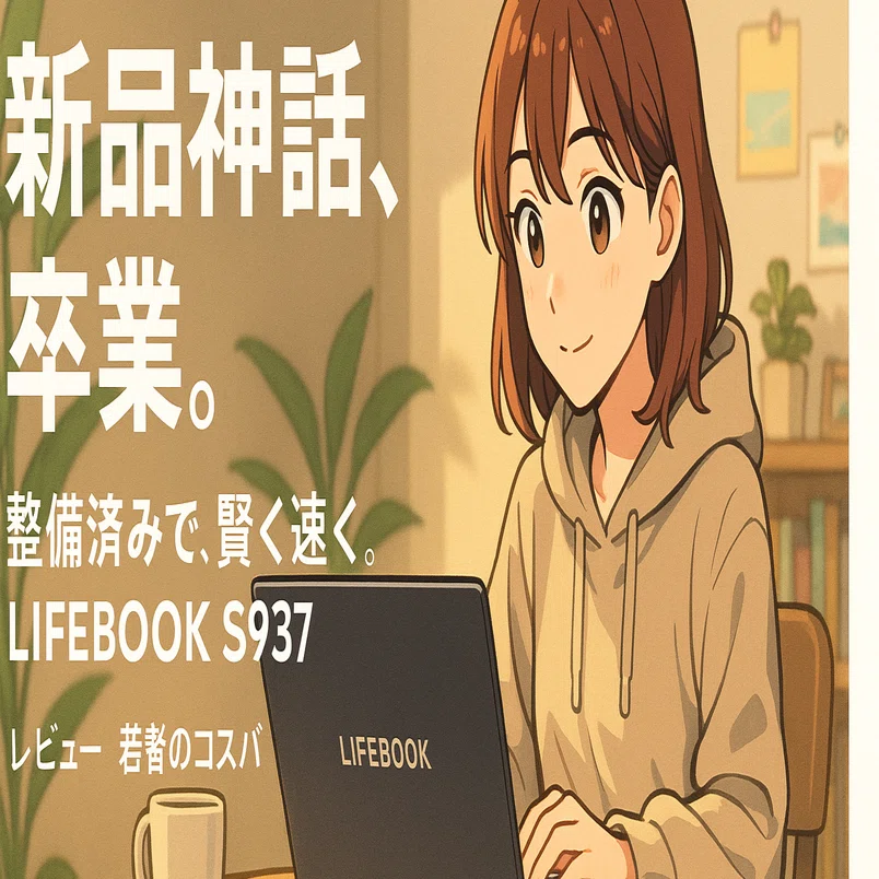 LIFEBOOK S937s 当時27万8千円くらい　10秒で起動！ 私が新品パソコン購入をやめた理由。2万円台の富士通 LIFEBOOK S937