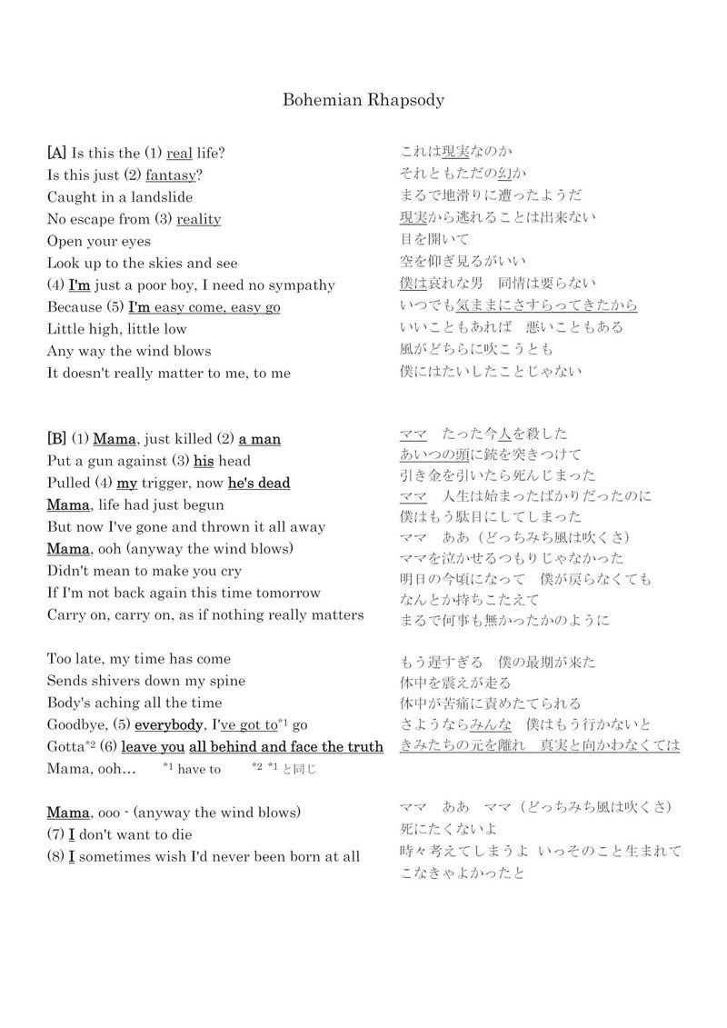 ボヘミアン ラプソディ の歌詞を徹底解読 フレディは本当に 作詞が苦手 だったのか 光文社新書