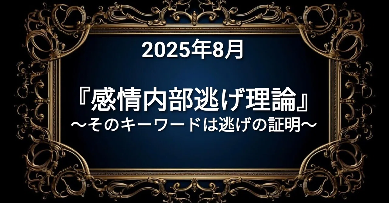 【超天才】『感情アピール語り内部逃げ雑魚自覚理論』｜天才音声