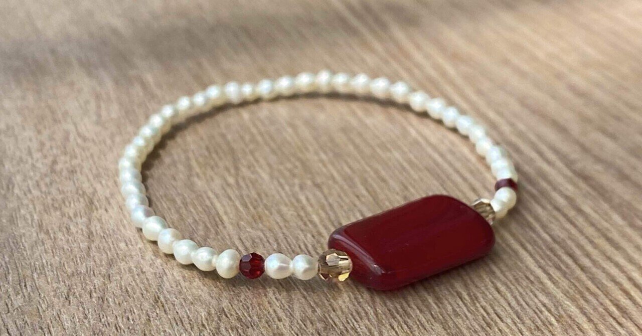 Beaded bracelet-123 ビーズブレスレット ヴィンテージビーズ