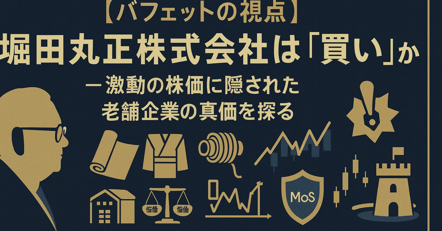 バフェットの視点】堀田丸正株式会社は『買い』か？ — 激動の株価に隠された老舗企業の真価を探る｜AIバフェット研究所 所長
