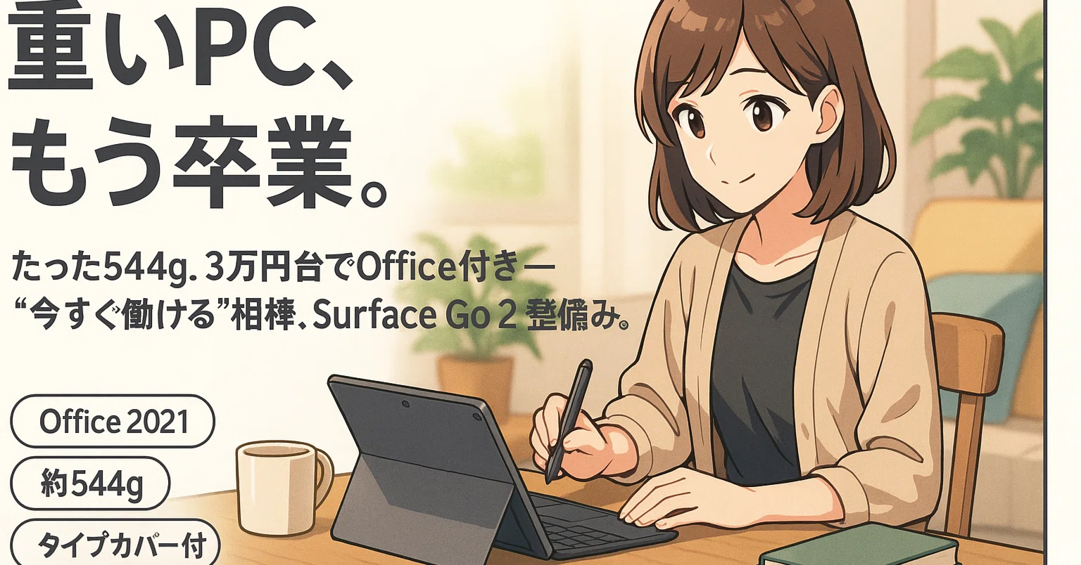 Surface Go 2 整備済み品レビュー｜3万円台でOffice付きは本当？ 私が 