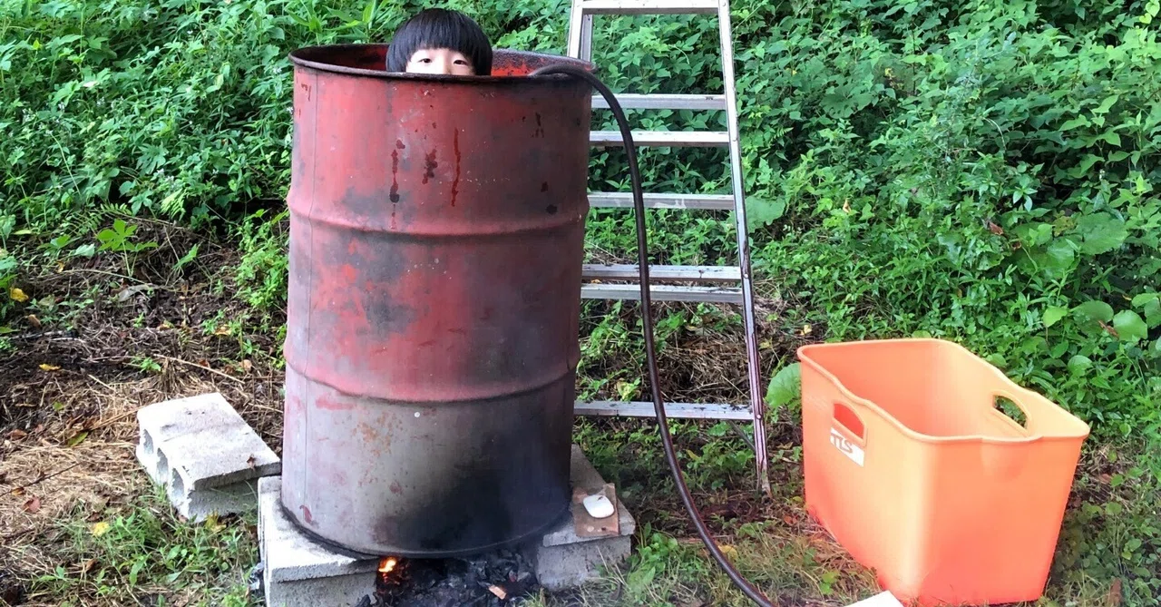 ドラム缶風呂のアヤシイ魅力｜ASAI Nature Climbing