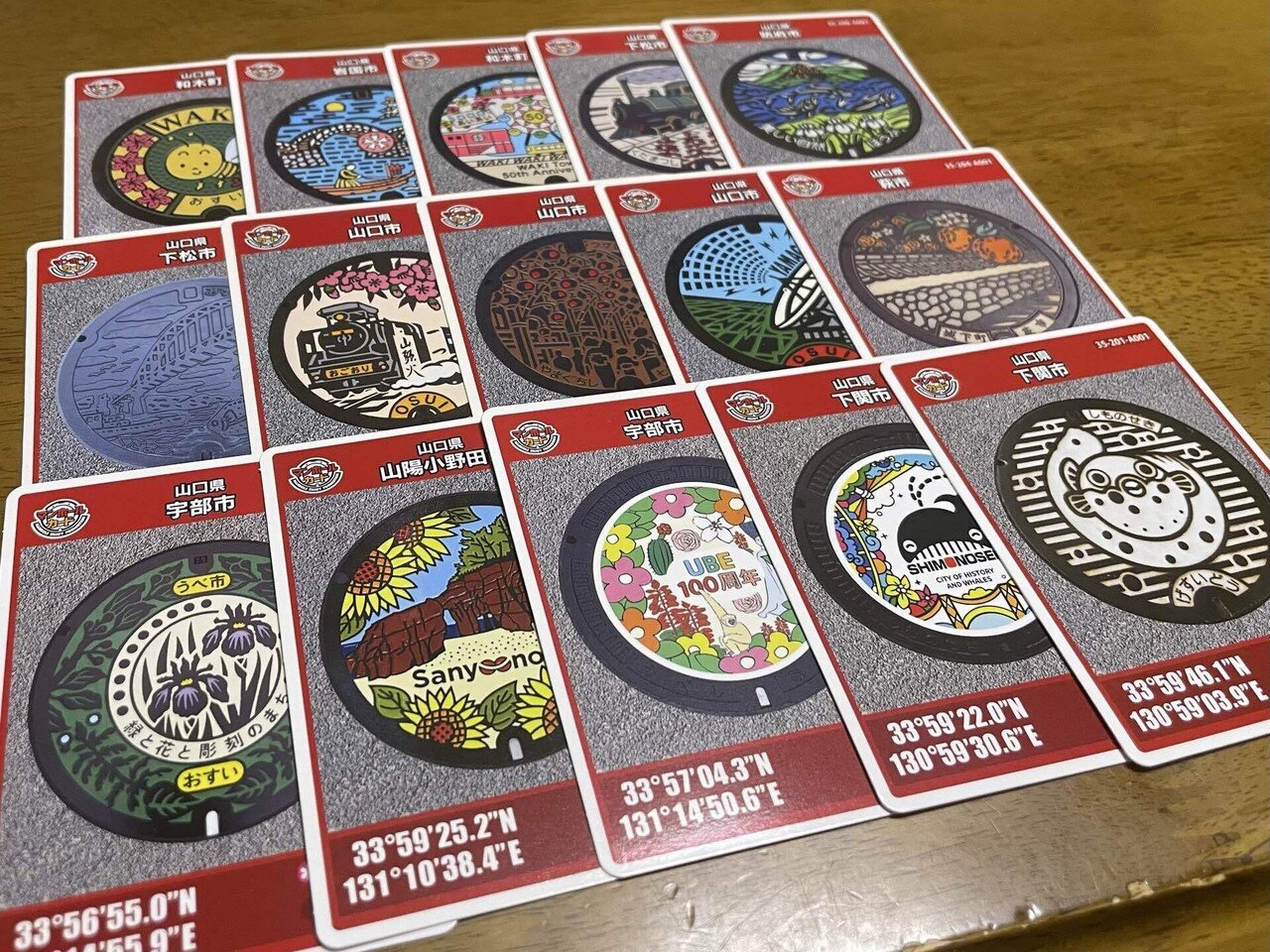 初登場！周南市のマンホールカード｜ぽぬさん