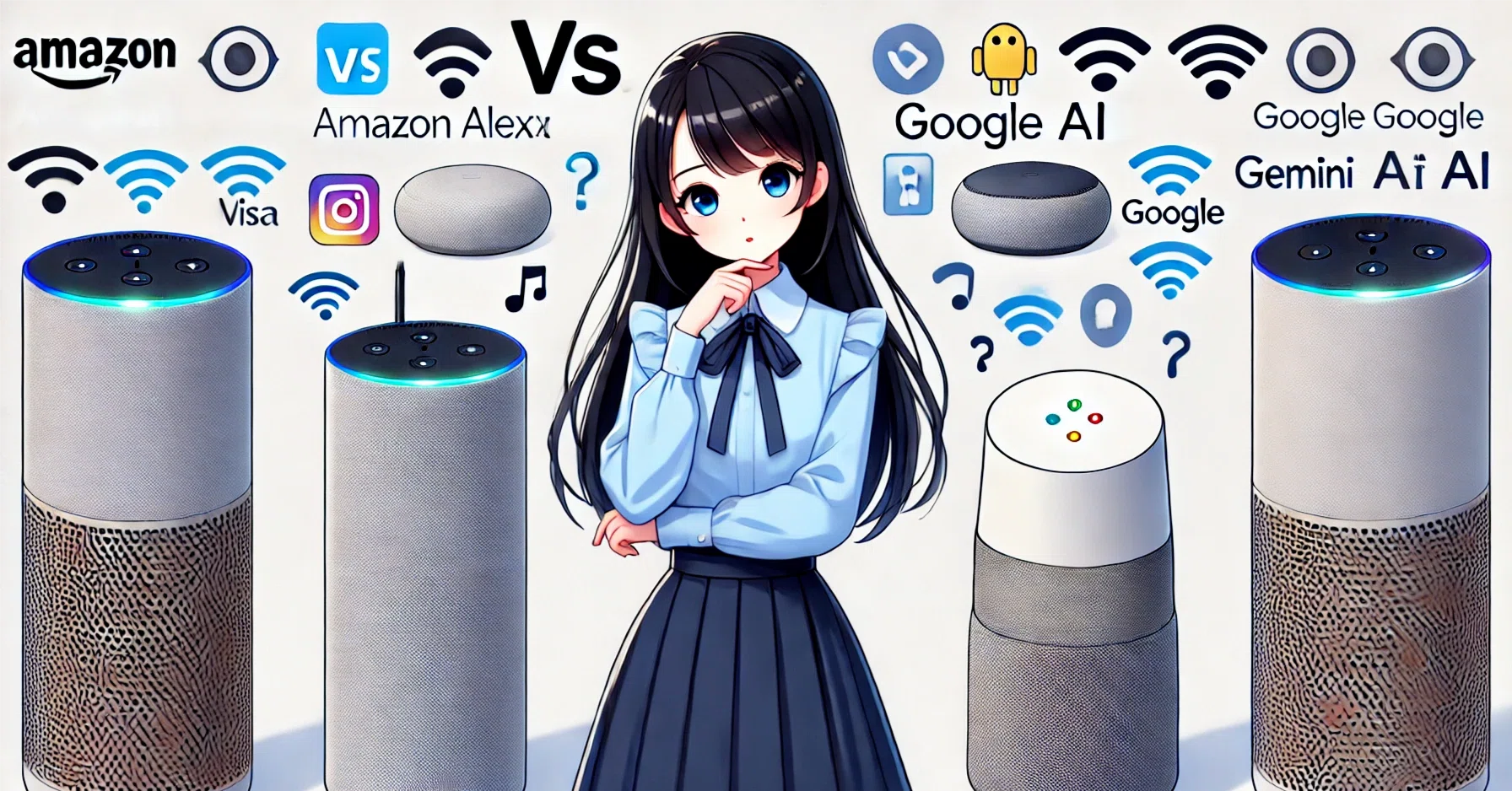 スマートスピーカー対決！アレクサ vs Google nest、そしてGemini登場