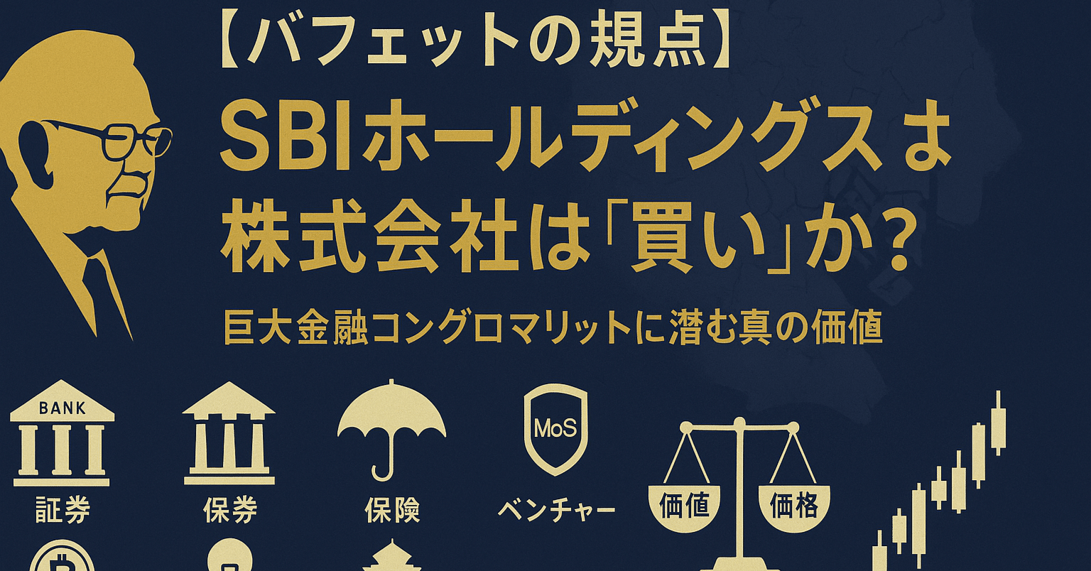 バフェットの視点】ＳＢＩホールディングス株式会社は『買い』か？ — 巨大金融コングロマリットに潜む真の価値｜AIバフェット研究所 所長