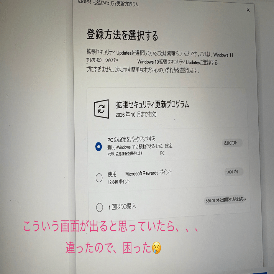 💻⑧実際やった😉windows10のサポートを無料で1年延長する方法(⚠️も