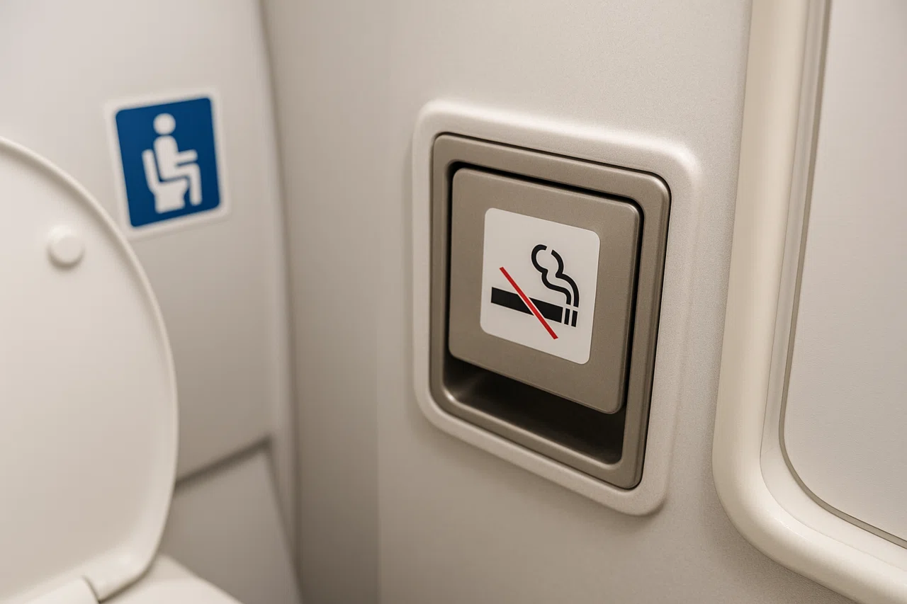 飛行機のトイレには灰皿が必須！？｜令和のトリビア｜雑学話す人