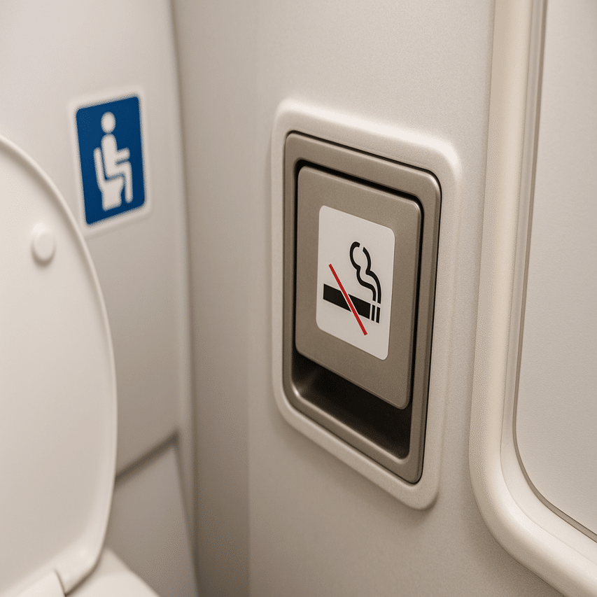 飛行機のトイレには灰皿が必須！？｜令和のトリビア｜雑学話す人