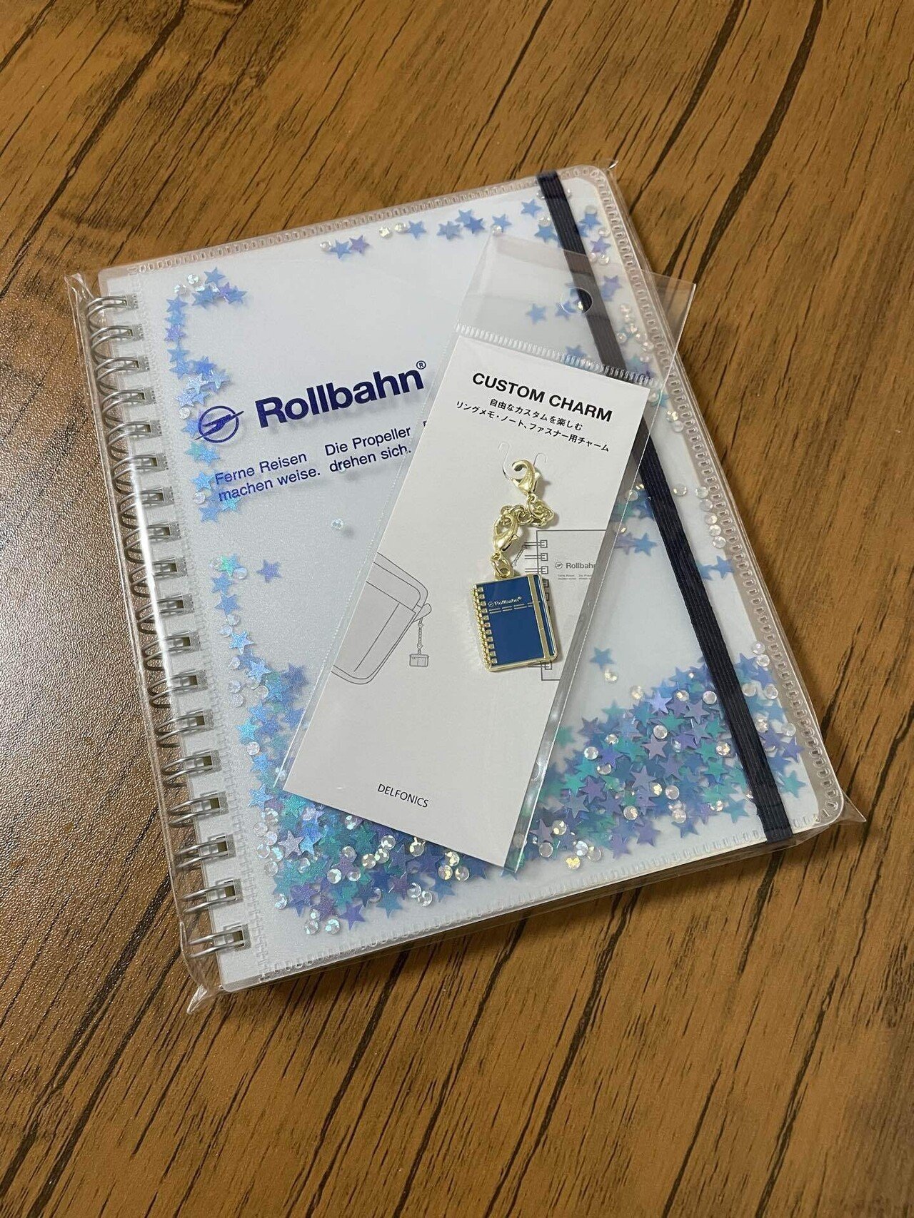 ロルバーン ポケット付きメモ グリッターL ミント ライトブルー クリーム ロルバーン ポケット付きメモ グリッターL ミント ライトブルー