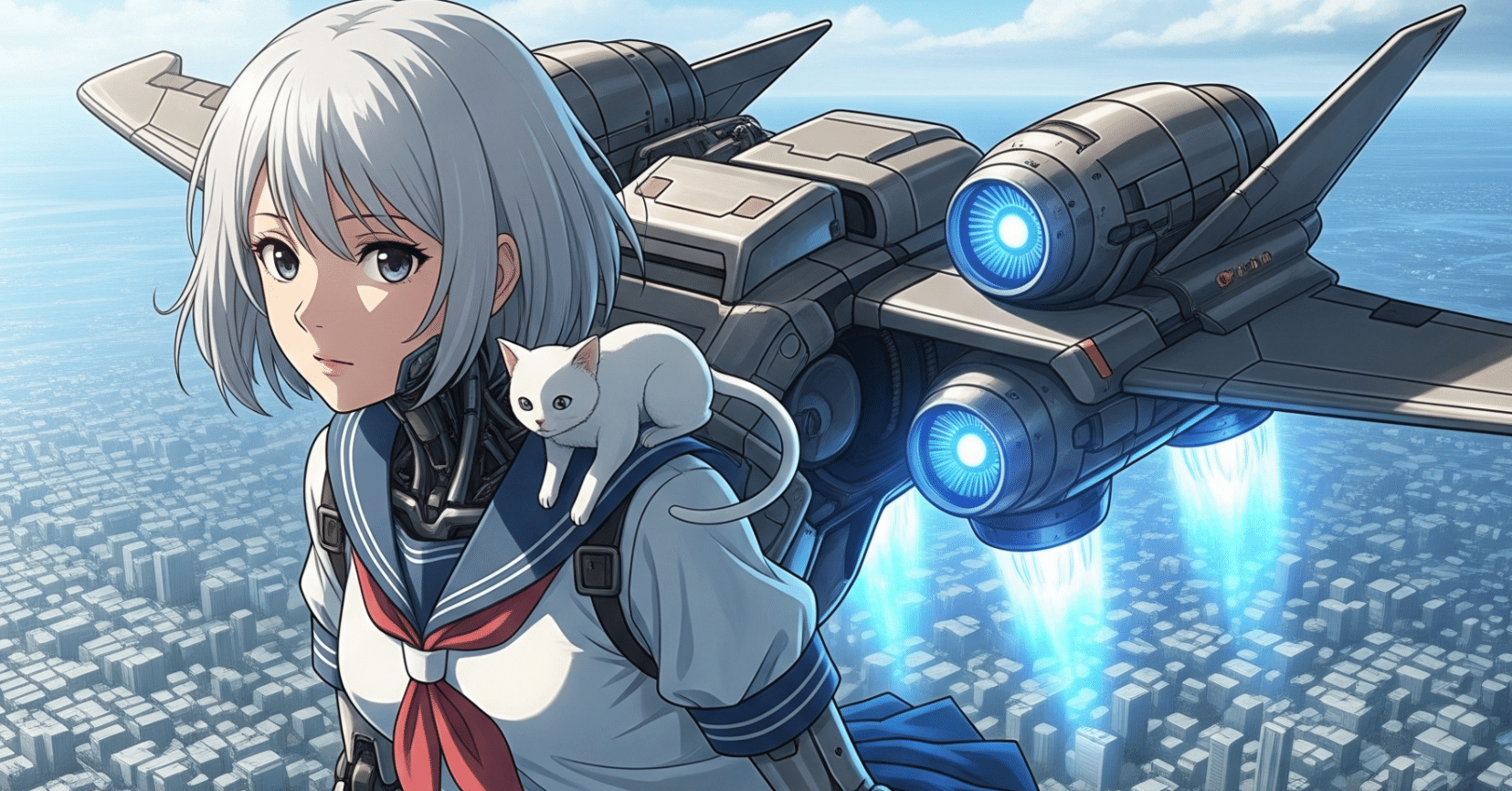 AIイラスト（動画付）、Geminiの画像生成がうまくなりたくて、16－飛行