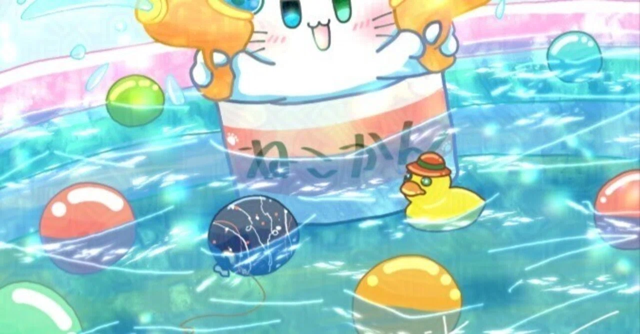 お仕事】ねこかん様ご依頼【夏イラスト】｜いぜむ